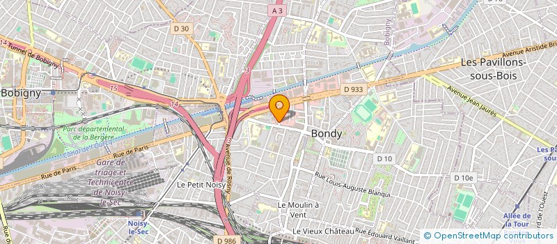 localisation de l'entreprise MONSIEUR ENZO POUGET  BONDY