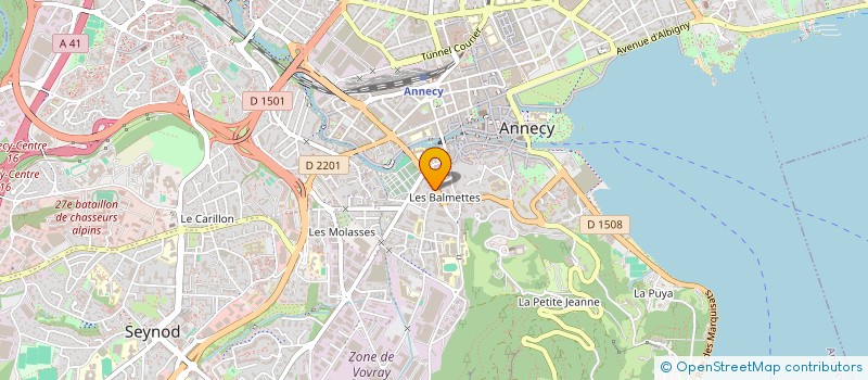 localisation de l'entreprise MONSIEUR ENZO QUARATO à ANNECY