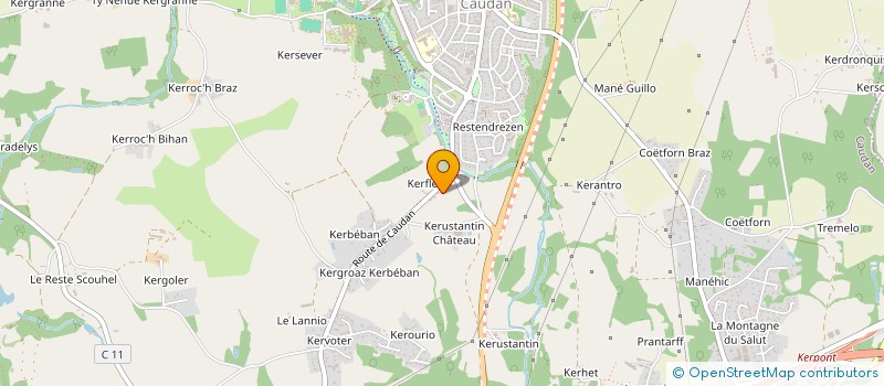 localisation de l'entreprise MONSIEUR ENZO RABUFFETTI  CAUDAN