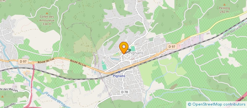 localisation de l'entreprise MONSIEUR ENZO RAFFALLI  PIGNANS