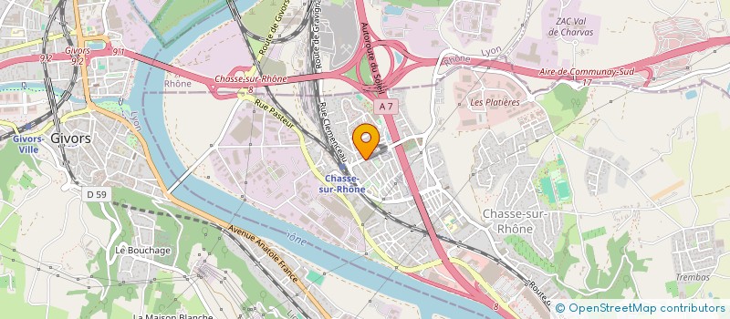 localisation de l'entreprise MONSIEUR ENZO RANDAZZO  CHASSE-SUR-RHONE