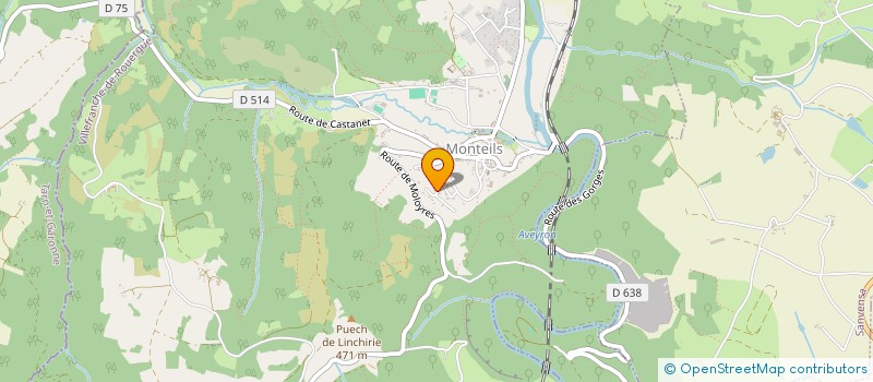 localisation de l'entreprise MONSIEUR ENZO RAZOUX  MONTEILS