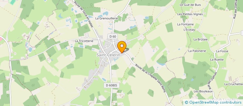 localisation de l'entreprise MONSIEUR ENZO RENARD  SAINT-CELERIN