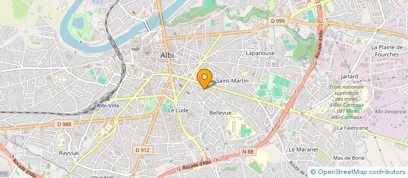 localisation de l'entreprise MONSIEUR ENZO RICCIARDI  ALBI