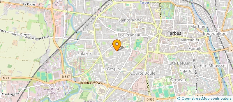 localisation de l'entreprise MONSIEUR ENZO RICHARD  TARBES