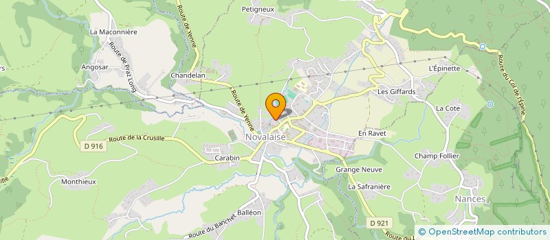 localisation de l'entreprise MONSIEUR ENZO ROCHE  NOVALAISE