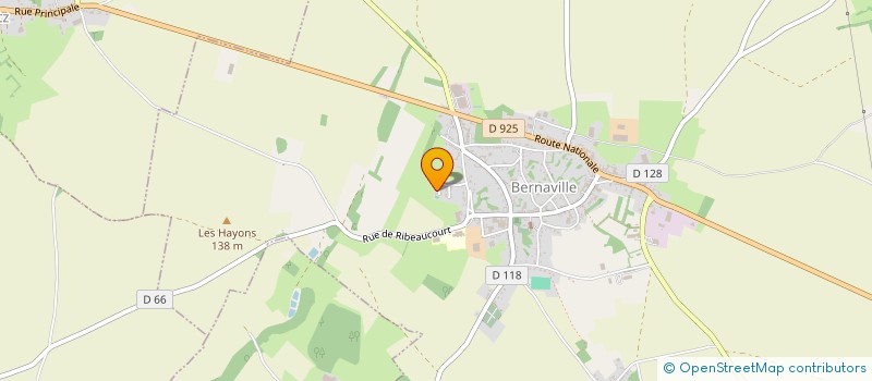 localisation de l'entreprise MONSIEUR ENZO RODRIGUES  BERNAVILLE