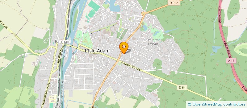 localisation de l'entreprise MONSIEUR ENZO SALLE  L'ISLE-ADAM