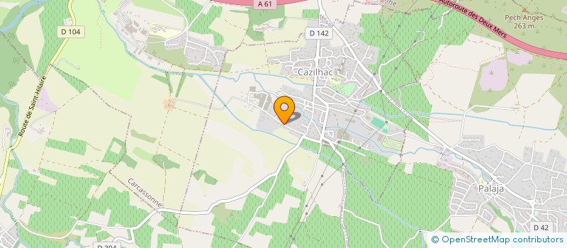 localisation de l'entreprise MONSIEUR ENZO SANCHEZ  CAZILHAC