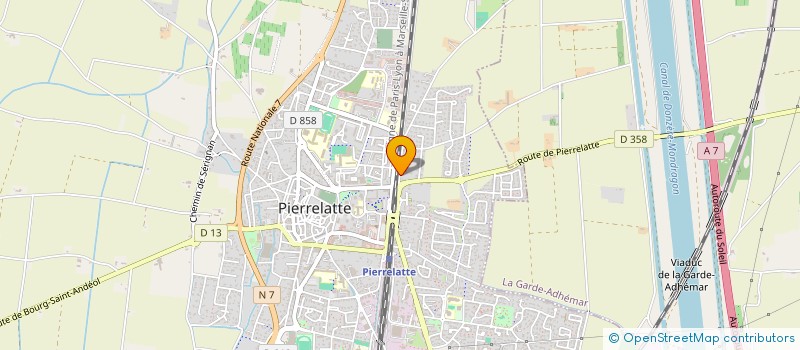 localisation de l'entreprise MONSIEUR ENZO SERRANO  PIERRELATTE