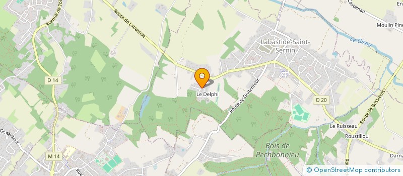 localisation de l'entreprise MONSIEUR ENZO SOLIN  LABASTIDE-SAINT-SERNIN