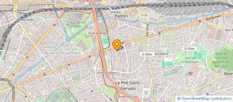 localisation de l'entreprise MONSIEUR ENZO SOREL  PANTIN