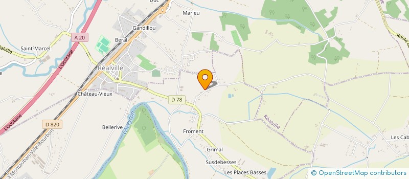 localisation de l'entreprise MONSIEUR ENZO STEVENCE  CAYRAC