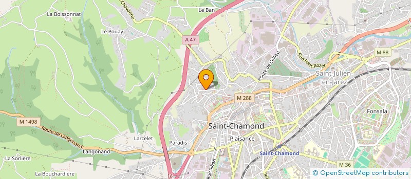 localisation de l'entreprise MONSIEUR ENZO TASQUEIRA  SAINT-CHAMOND