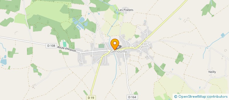 localisation de l'entreprise MONSIEUR ENZO THEVENET  GENOUILLY