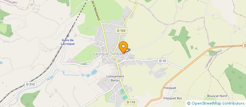 localisation de l'entreprise MONSIEUR ENZO THIBAUD  LAROQUE-TIMBAUT