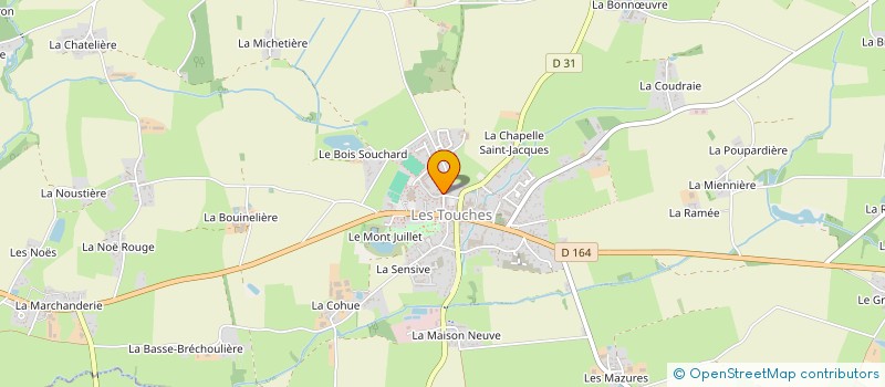 localisation de l'entreprise MONSIEUR ENZO THIBAULT  LES TOUCHES