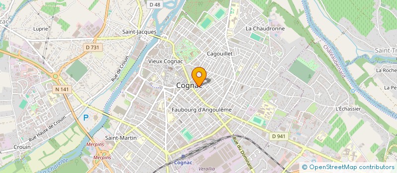 localisation de l'entreprise MONSIEUR ENZO THIMONET DEBORT à COGNAC