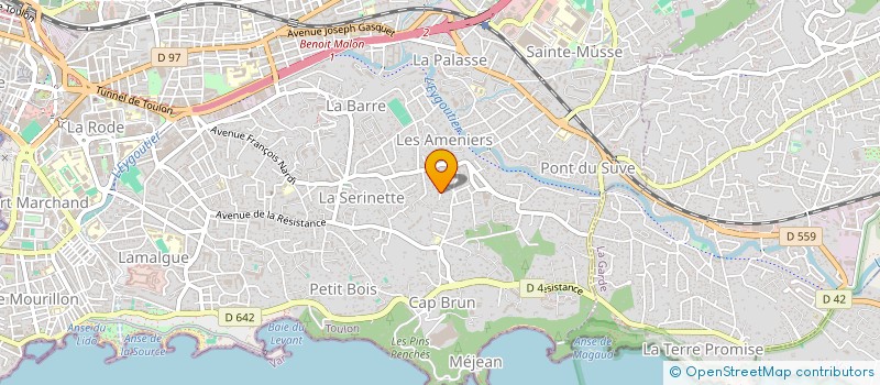 localisation de l'entreprise MONSIEUR ENZO-TIMOTHEE VALLEE  TOULON