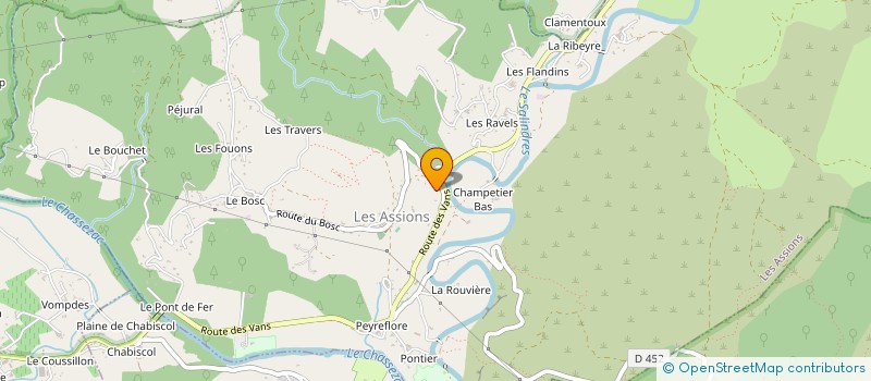 localisation de l'entreprise MONSIEUR ENZO TOUREL  LES ASSIONS