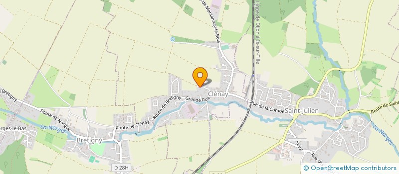 localisation de l'entreprise MONSIEUR ENZO VAUGIN  CLENAY