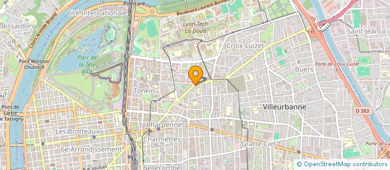 localisation de l'entreprise MONSIEUR ENZO ZULIANI  VILLEURBANNE