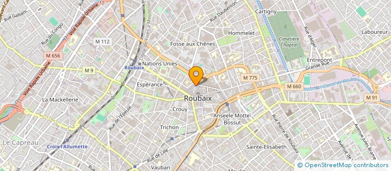 localisation de l'entreprise MONSIEUR EPHRAME CHI NJU  ROUBAIX