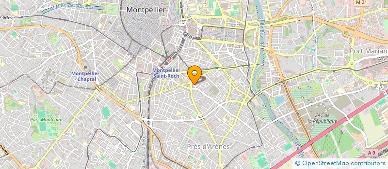 localisation de l'entreprise MONSIEUR ERALD HOXHA à MONTPELLIER