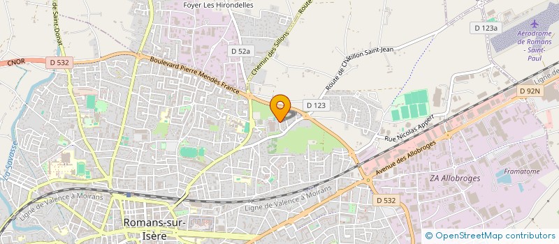 localisation de l'entreprise MONSIEUR ERCAN AYDOGAN à ROMANS-SUR-ISERE