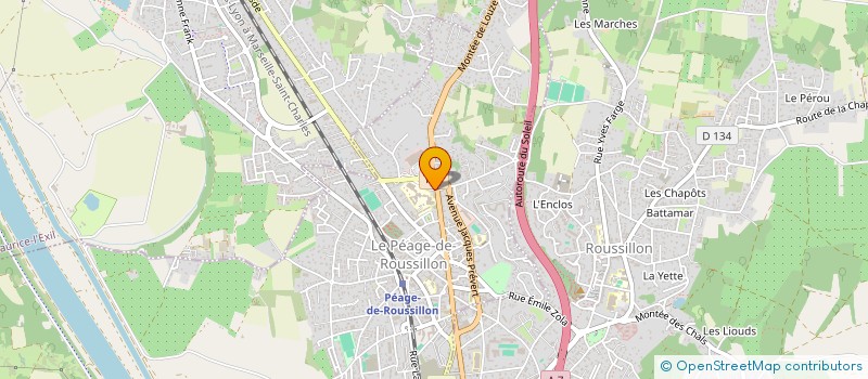 localisation de l'entreprise MONSIEUR ERDAL CANSEV  LE PEAGE-DE-ROUSSILLON