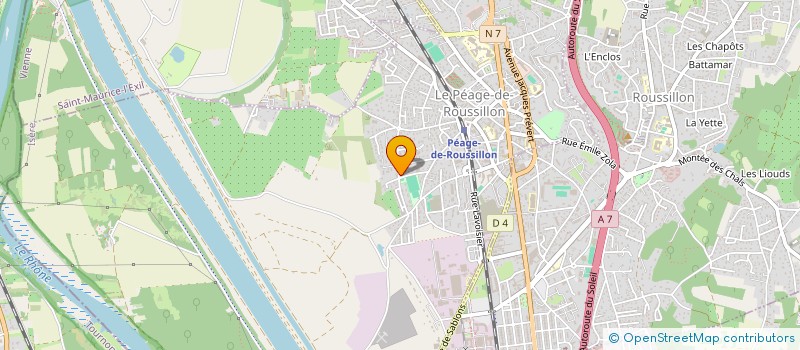 localisation de l'entreprise MONSIEUR ERDAL GENC  LE PEAGE-DE-ROUSSILLON