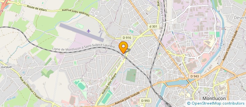 localisation de l'entreprise MONSIEUR ERDAL GURDAL  MONTLUCON