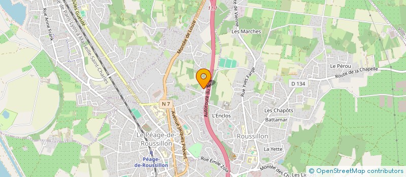 localisation de l'entreprise MONSIEUR ERDAL KOC  LE PEAGE-DE-ROUSSILLON