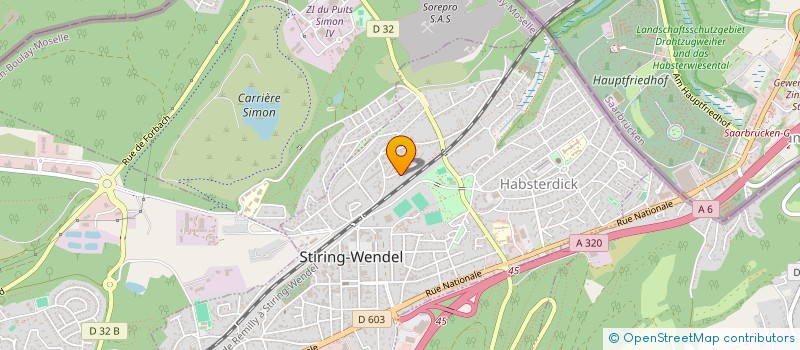 localisation de l'entreprise MONSIEUR ERDJAN DJEMAJLI  STIRING-WENDEL