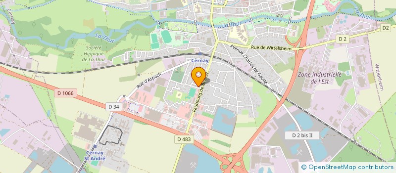 localisation de l'entreprise MONSIEUR ERDOGAN DURGUN  CERNAY