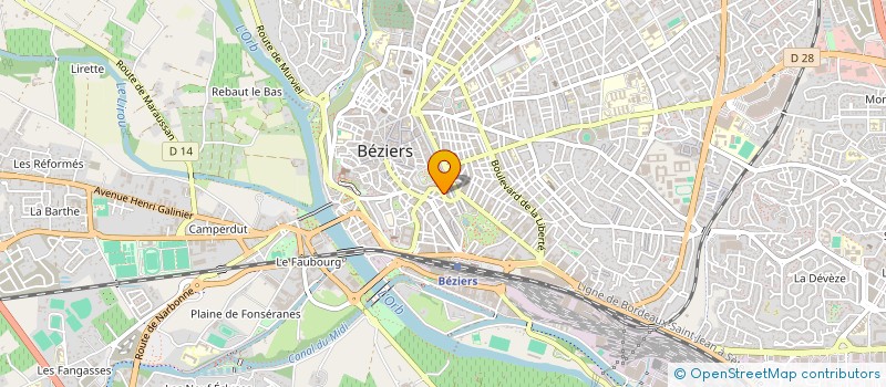 localisation de l'entreprise MONSIEUR ERDOGAN MURAT  BEZIERS