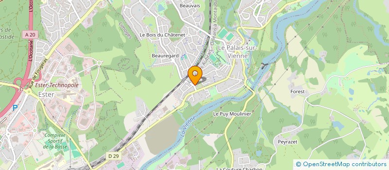 localisation de l'entreprise MONSIEUR ERDUAN SALJIHU  LE PALAIS-SUR-VIENNE