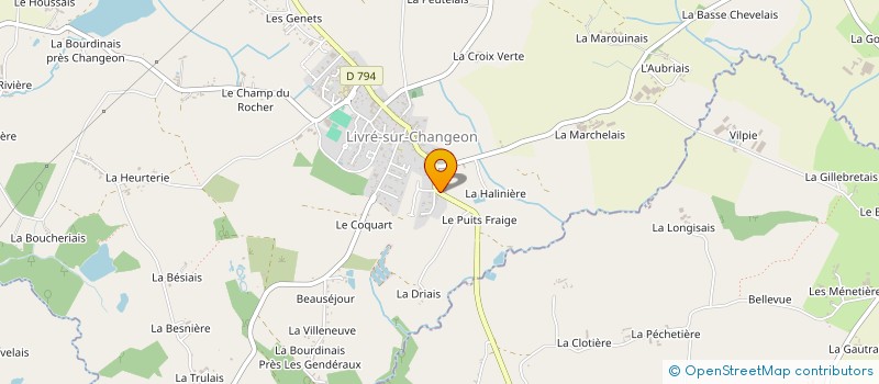 localisation de l'entreprise MONSIEUR EREWANN DELATOUCHE à LIVRE-SUR-CHANGEON