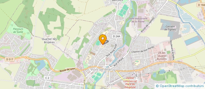 localisation de l'entreprise MONSIEUR ERHAN BOZER  PONT-DE-CHERUY