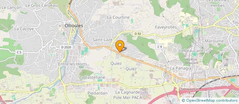 localisation de l'entreprise MONSIEUR ERIC ABAD à OLLIOULES