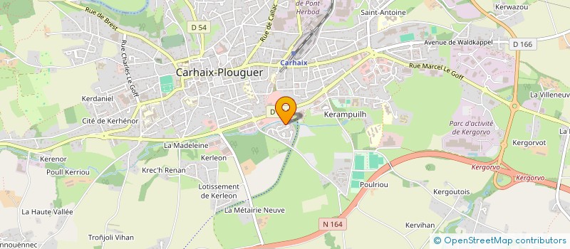 localisation de l'entreprise MONSIEUR ERIC ABRAHAM  CARHAIX-PLOUGUER