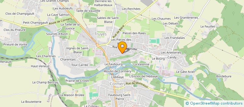 localisation de l'entreprise MONSIEUR ERIC ABRIOUX  TRUYES