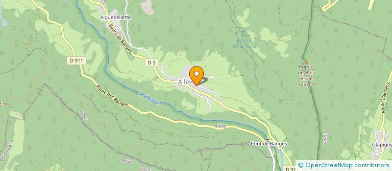 localisation de l'entreprise MONSIEUR ERIC ACHARD  ALLEVES