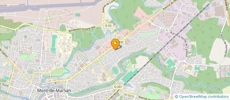 localisation de l'entreprise MONSIEUR ERIC ACHIN  MONT-DE-MARSAN