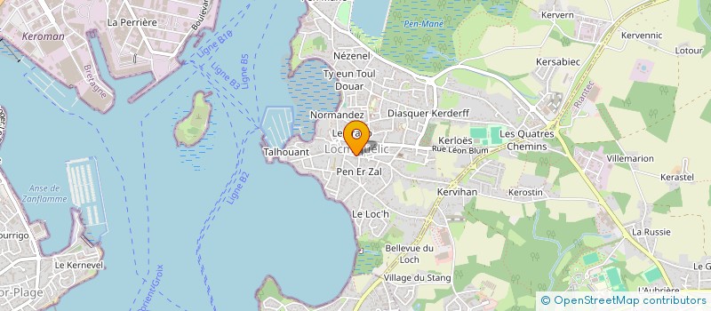 localisation de l'entreprise MONSIEUR ERIC ADIKO  LOCMIQUELIC