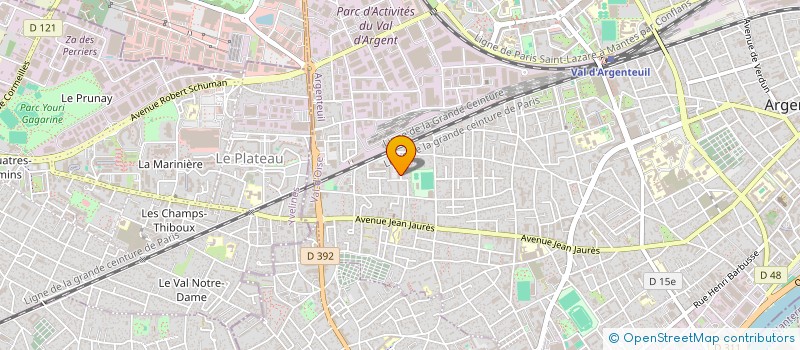 localisation de l'entreprise MONSIEUR ERIC ADU BROBBEY  ARGENTEUIL