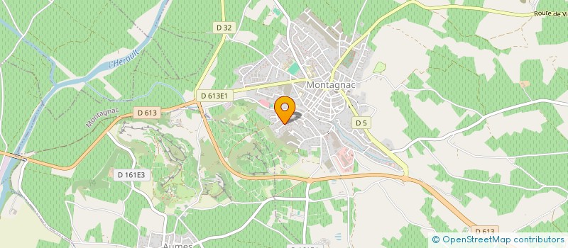 localisation de l'entreprise MONSIEUR ERIC AGIER  MONTAGNAC