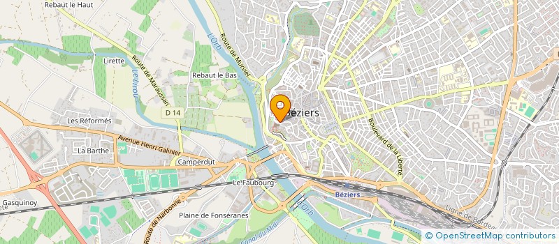localisation de l'entreprise MONSIEUR ERIC AGUILAR à BEZIERS