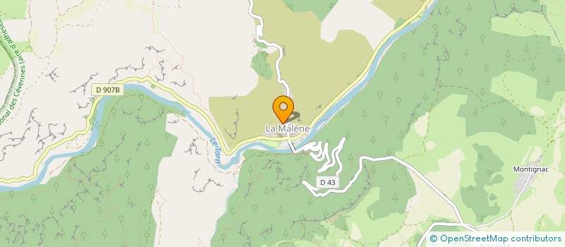 localisation de l'entreprise MONSIEUR ERIC AGULHON  MASSEGROS CAUSSES GORGES