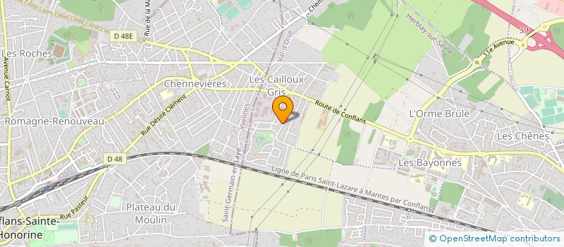 localisation de l'entreprise MONSIEUR ERIC AKUESON  HERBLAY-SUR-SEINE